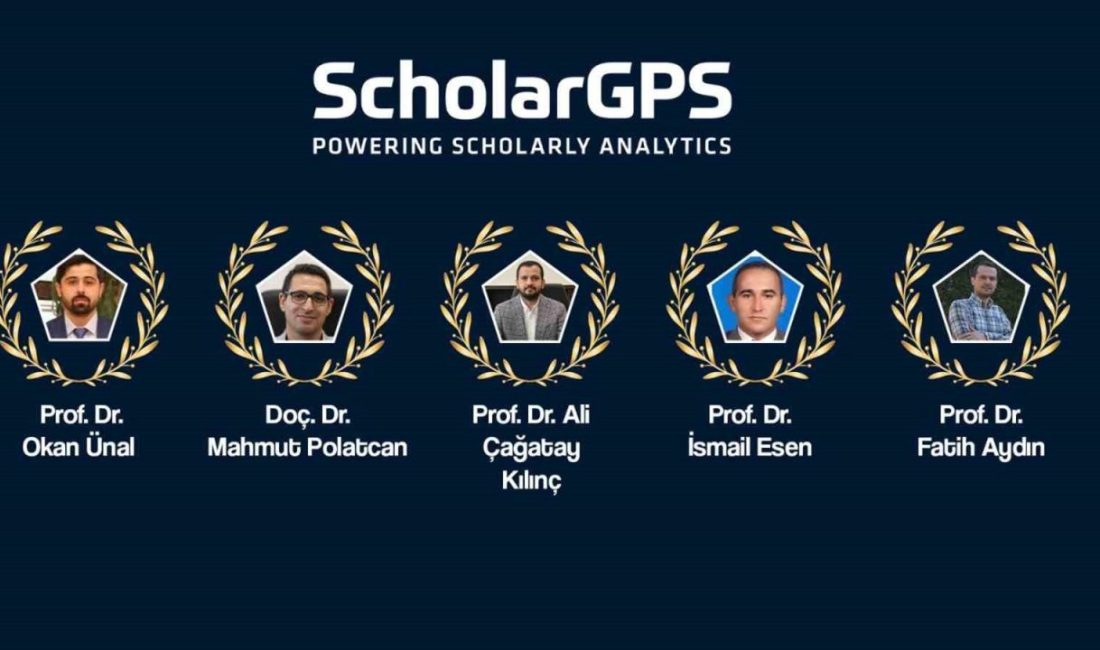 Karabük Üniversitesinden (KBÜ) beş akademisyen, uluslararası akademik derecelendirme kuruluşu ScholarGPS’in