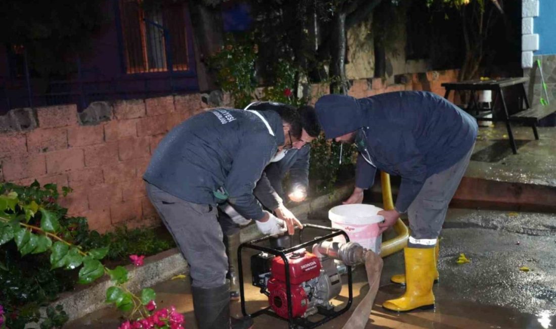 Kepez Belediyesi, ilçede etkisini artıran yağışlara karşı 7/24 teyakkuz haline