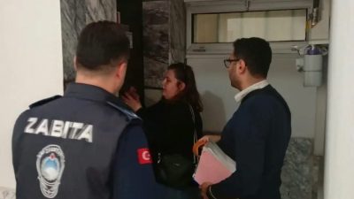 Aydın’ın Germencik ilçesinde gerçekleştirilen kontrollerde eksiklikleri tespit edilen ve kırmızı