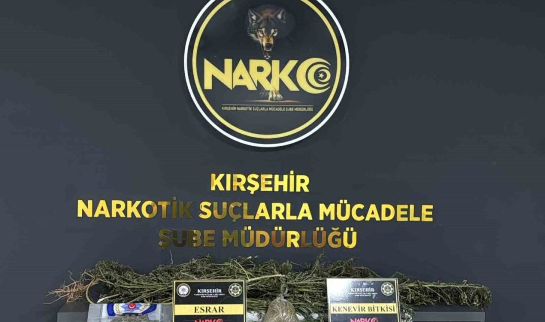 Kırşehir’in Çiçekdağı ilçesinde düzenlenen uyuşturucu operasyonunda gözaltına alınan 2 şüpheliden