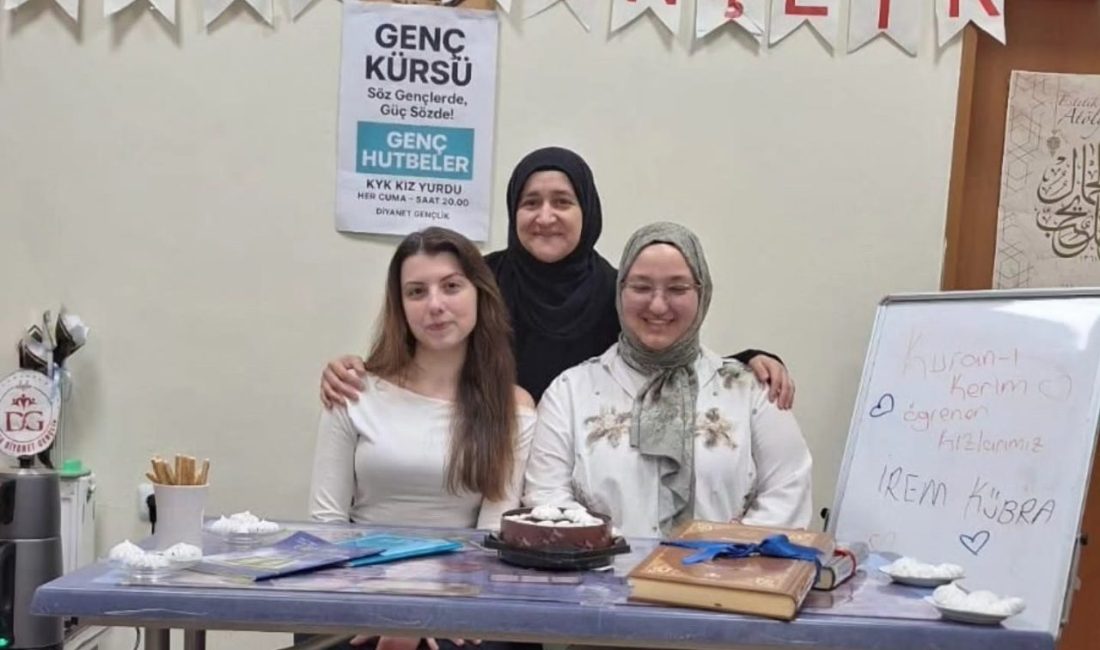 Kütahya’nın Simav ilçesindeki KYK Kız Yurdunda sürdürülen Kur’an-ı Kerim eğitimleri