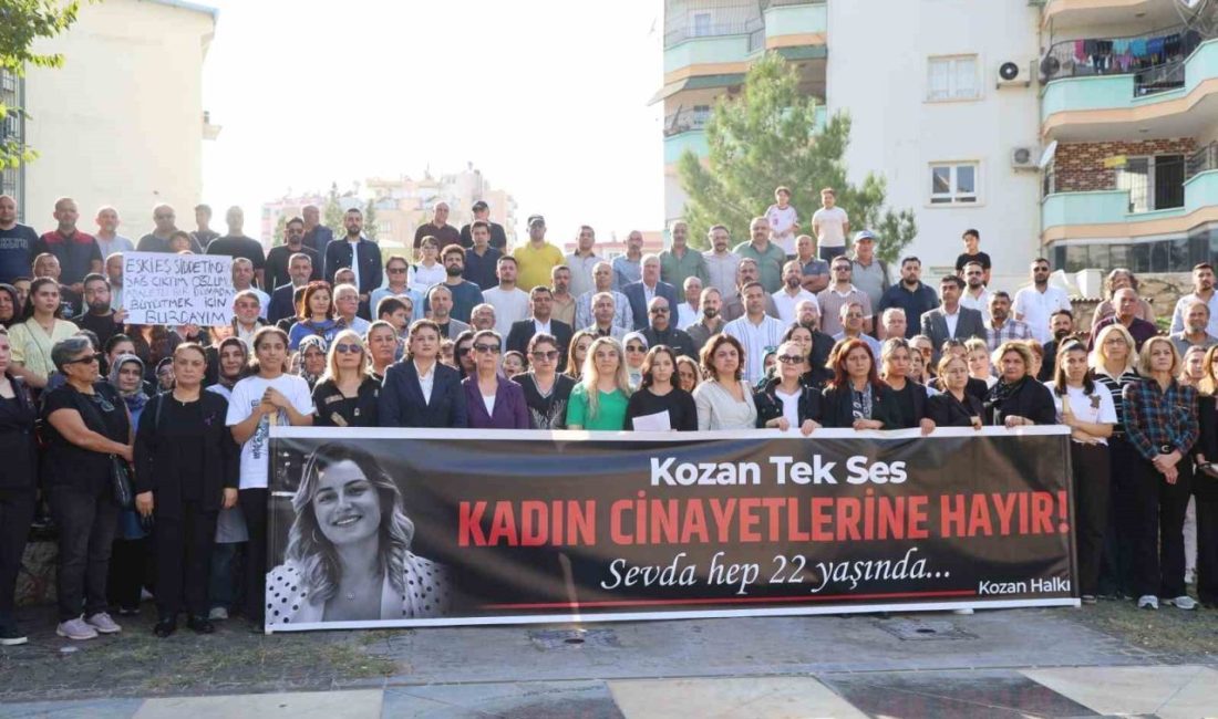 Adana’nın Kozan ilçesinde 22 yaşındaki Sevda Dinler’in öldürülmesine tepki gösteren