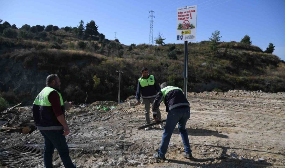 Kuşadası Belediyesi, çevre kirliliğine yol açan kaçak moloz dökümlerini engellemek