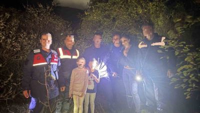 Aydın’ın Kuşadası ilçesinde geziye çıukan ve ormanlık arazide kaybolan 4