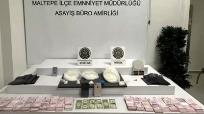 İstanbul’un Maltepe ilçesinde düzenlenen uyuşturucu operasyonunda 2 kilo 150 gram