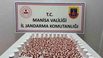 Manisa’da jandarmanın iki ayrı operasyonunda 86 bin 654 sentetik ecza