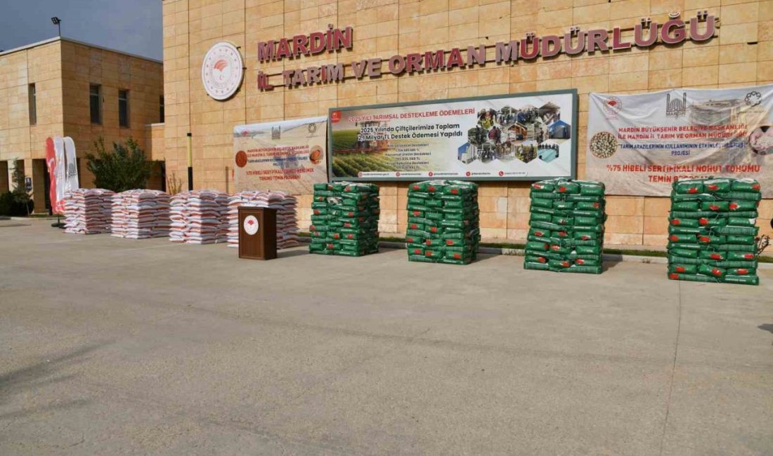 Mardin’de 10 ilçede 668 çiftçiye 146 ton hibe tohum desteği