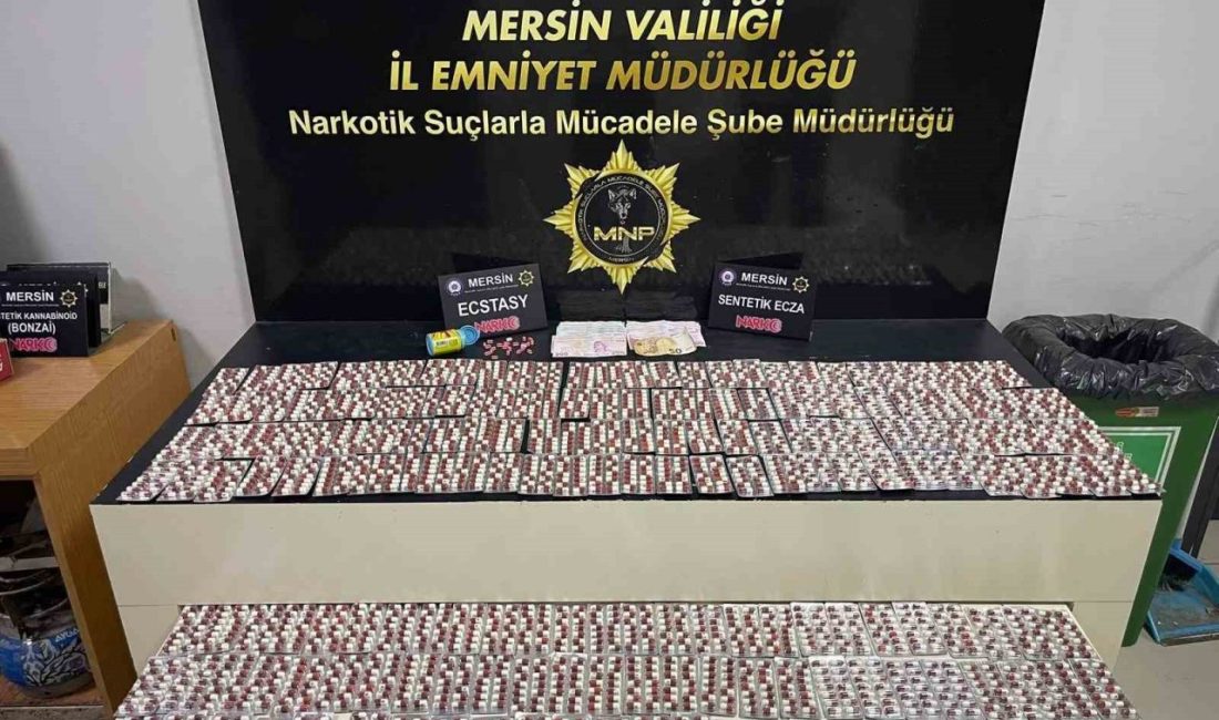 Mersin’de polisin yaptığı çalışmada yakalanıp adliyeye sevk edilen torbacı olarak