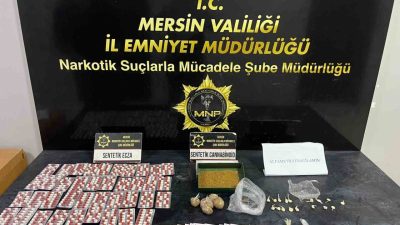 Mersin’de uyuşturucu madde ticareti yapan sokak satıcılarına yönelik düzenlenen operasyonlarda,