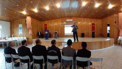 Bolu’nun Mudurnu ilçesine bağlı Taşkesti beldesinde düzenlenen seminerde, ailelere çocukların