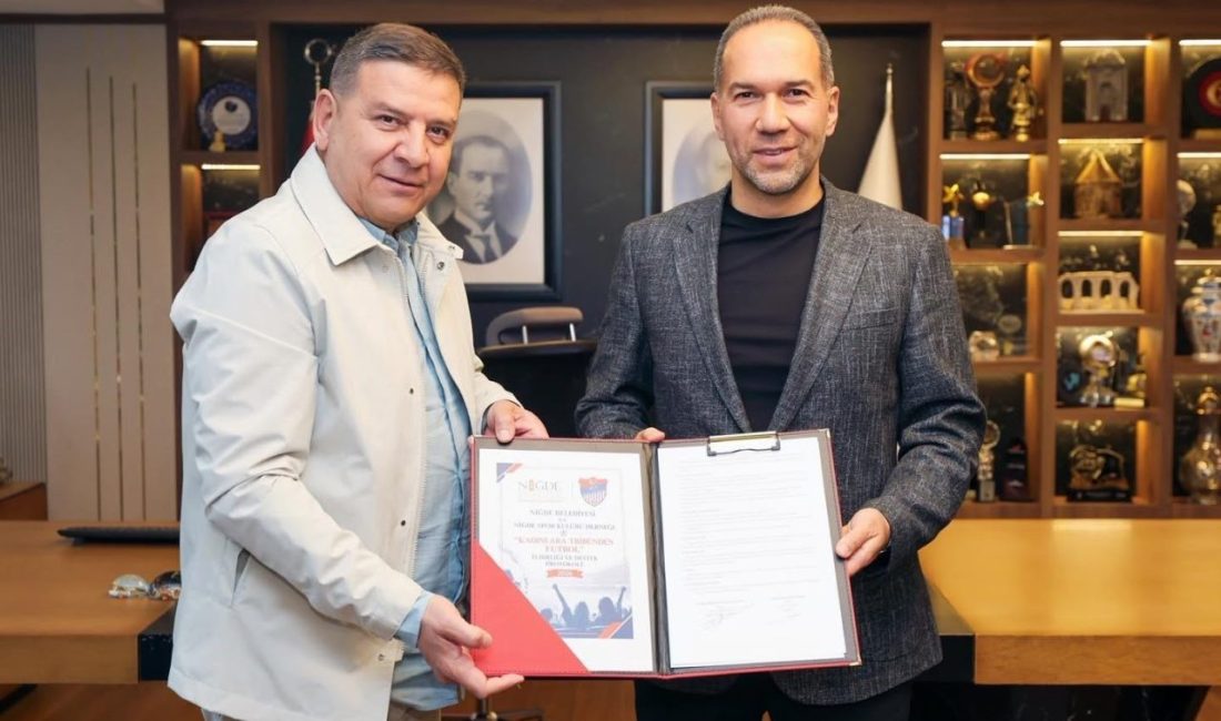 Niğde Belediye Başkanı Emrah Özdemir; Niğde Belediyesi Spor ile imzalanan