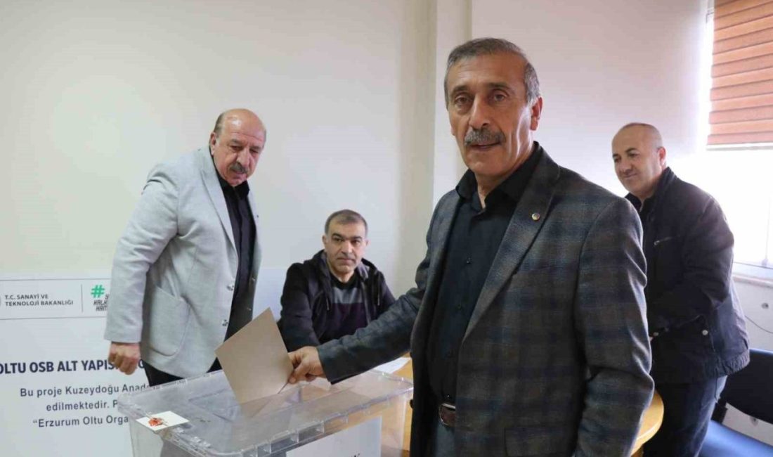 Erzurum’un Oltu ilçesinde Ticaret ve Sanayi Odası Başkanı seçim heyecanı