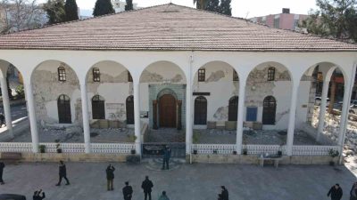 Osmaniye’de 6 Şubat depremlerinde ağır hasar gören tarihi Envar-ul Hamit