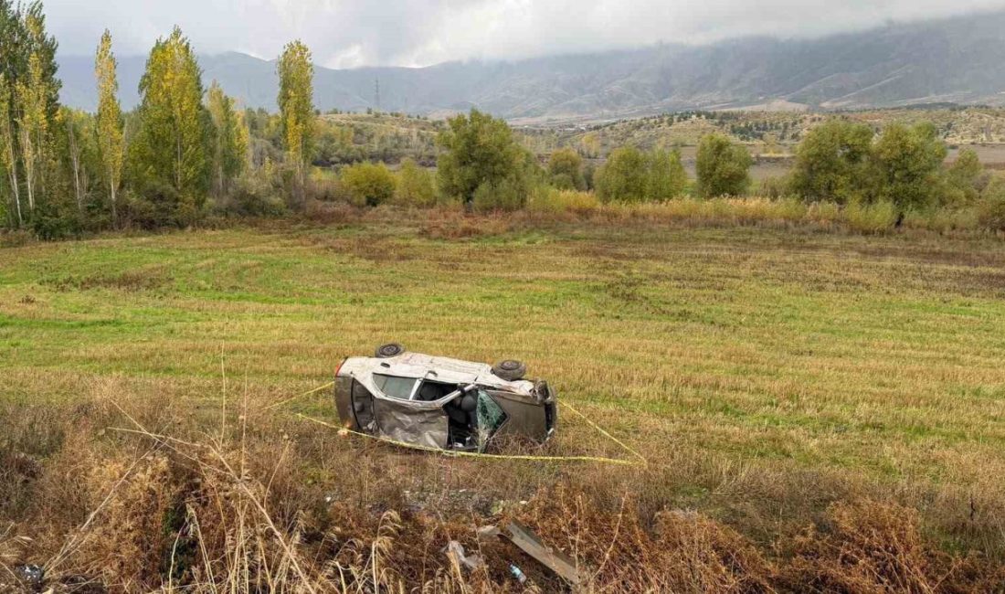 Malatya’nın Doğanşehir ilçesinde kontrolden çıkan otomobilin şarampole devrilmesi sonucu meydana
