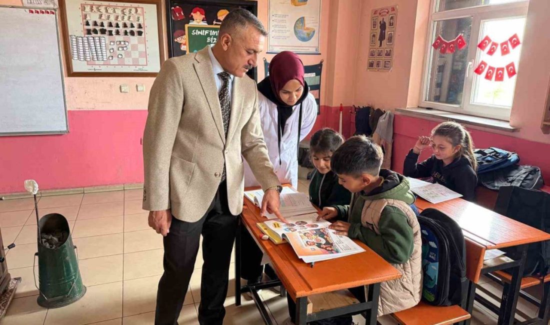 Ağrı’nın Patnos ilçesinde Patnos Gazeteciler Cemiyeti tarafından Aşağı Göçmez İlkokulu