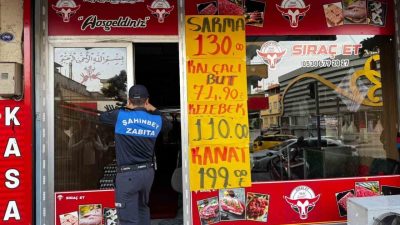 Şahinbey Belediyesi Zabıta ekipleri, son kullanma tarihi geçmiş 10 kilogram