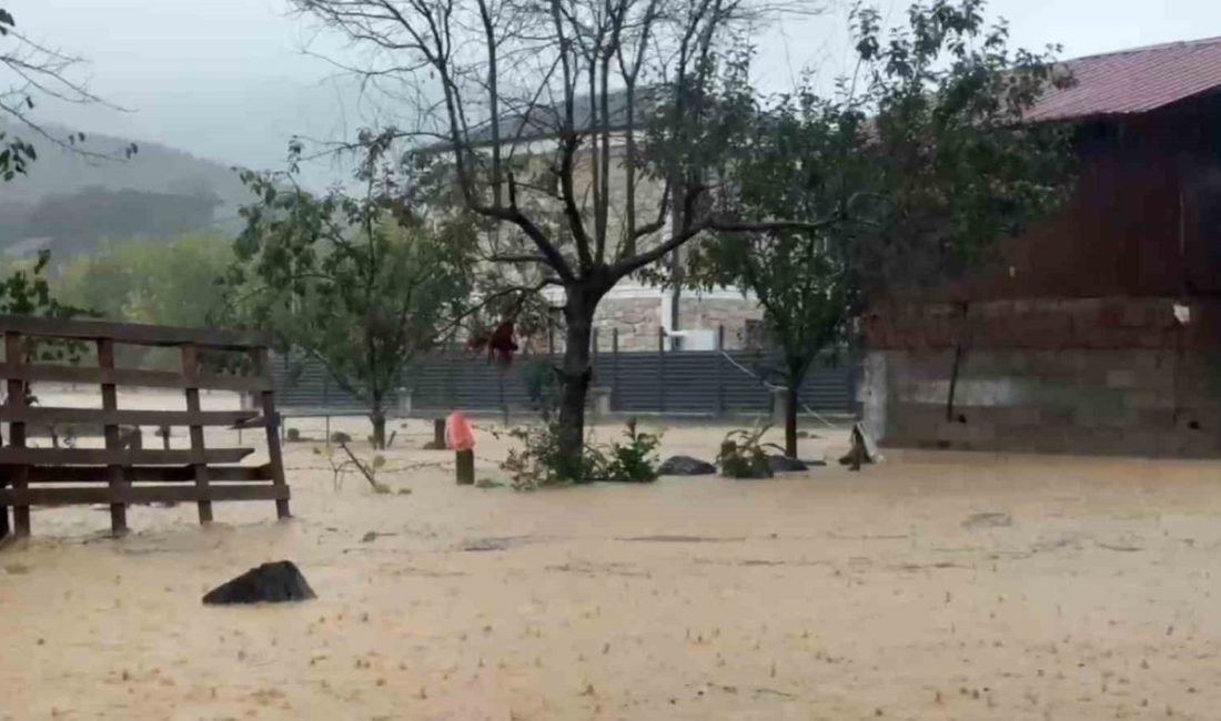Sakarya genelinde hayatı felç eden kuvvetli sağanak yağış ve sel,