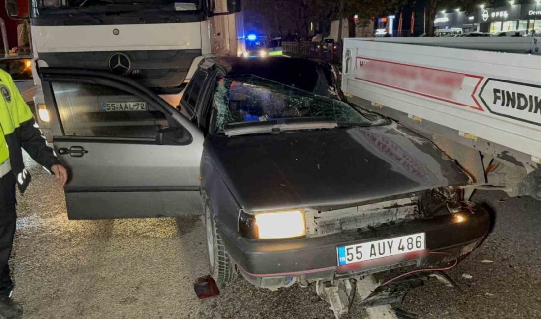 Samsun’un Tekkeköy ilçesinde 4 aracın karıştığı zincirleme trafik kazasında 29