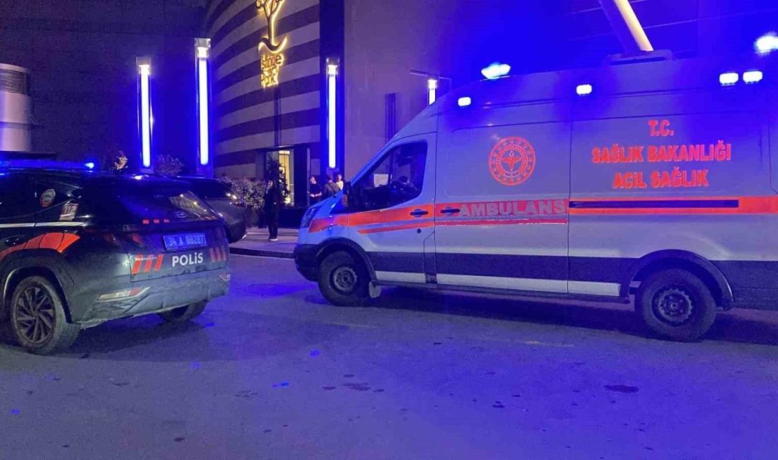 İstanbul Sarıyer’de Filistin Özgürlük Nöbeti Platformu üyeleri, bir AVM’de İsrail