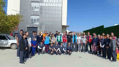 Manisa’nın Selendi ilçesinde Devlet Hastanesi’nde gerçekleştirilen Hastane Afet Planı (HAP)
