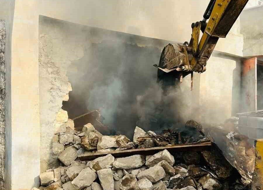 Siirt’in Kurtalan ilçesine bağlı Oyacık köyünde müstakil bir evin alt