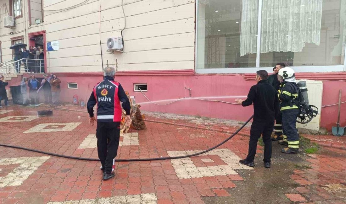 Siirt Belediyesi İtfaiye Müdürlüğü ekipleri tarafından Hassa Hatun ve Esmahan