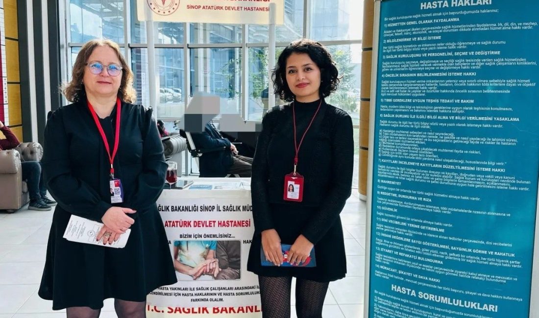Sinop Atatürk Devlet Hastanesi’nde, Hasta Hakları Günü dolayısıyla bilgilendirme ve