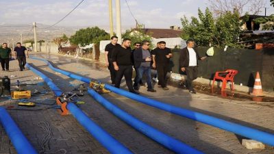 Şırnak Belediyesi, maden afet konutlarında içme suyu hatlarını yenilemek için