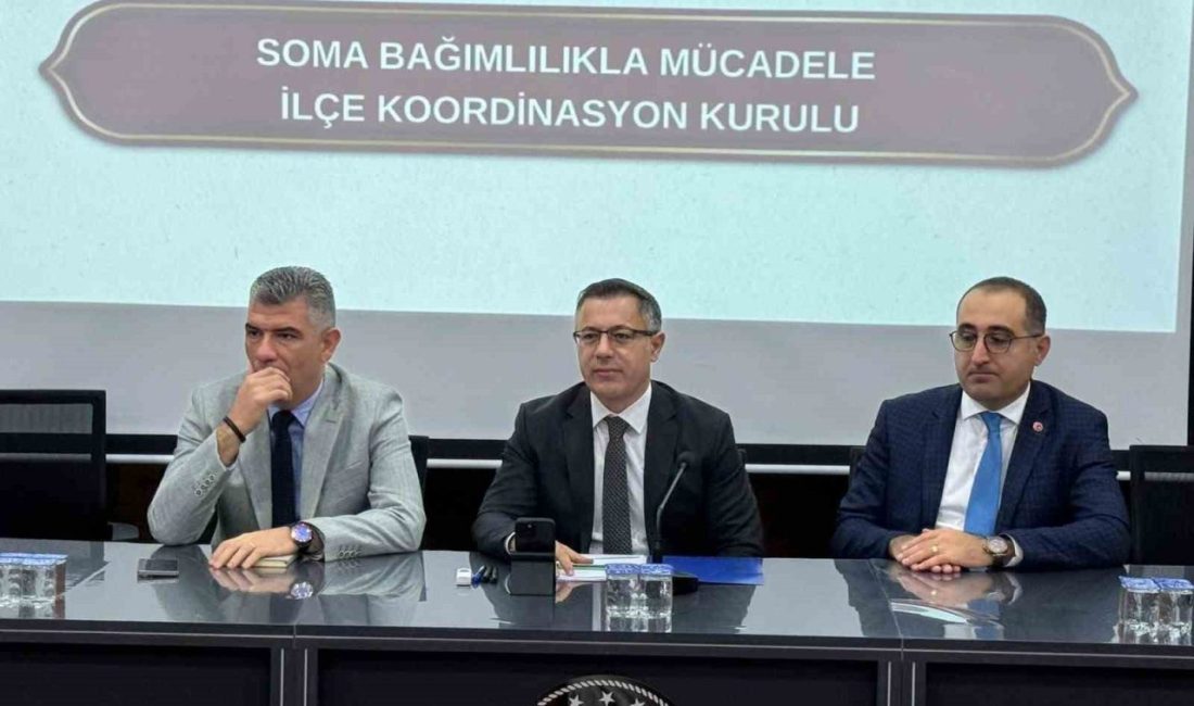 Manisa’nın Soma ilçesinde Bağımlılıkla Mücadele İlçe Koordinasyon Kurulu Toplantısı gerçekleştirildi.