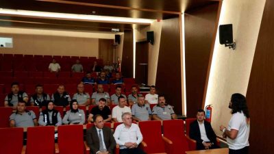 Talas Belediyesinde görev yapan zabıta ve güvenlik personeline, terörle mücadele