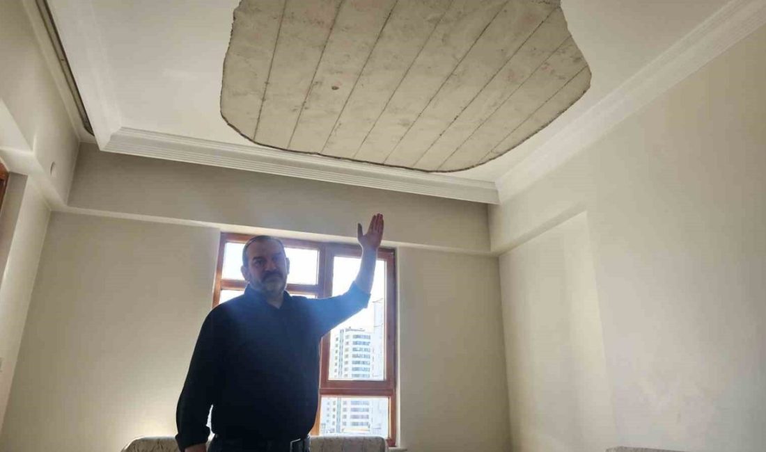 Kayseri’nin Melikgazi ilçesinde tavanın çökmesi sonucu bir gözünü kaybeden yaşlı