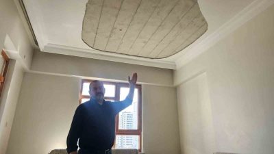 Kayseri’nin Melikgazi ilçesinde tavanın çökmesi sonucu bir gözünü kaybeden yaşlı