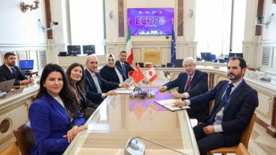 Avrupa Parlamento Başkanları Konferansı dolayısıyla İtalya’nın başkenti Roma’da bulunan Türkiye
