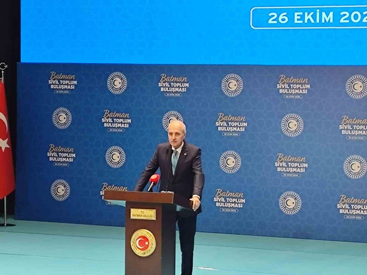 Türkiye Büyük Millet Meclisi (TBMM) Başkanı Numan Kurtulmuş, “İnşallah Suriye’nin