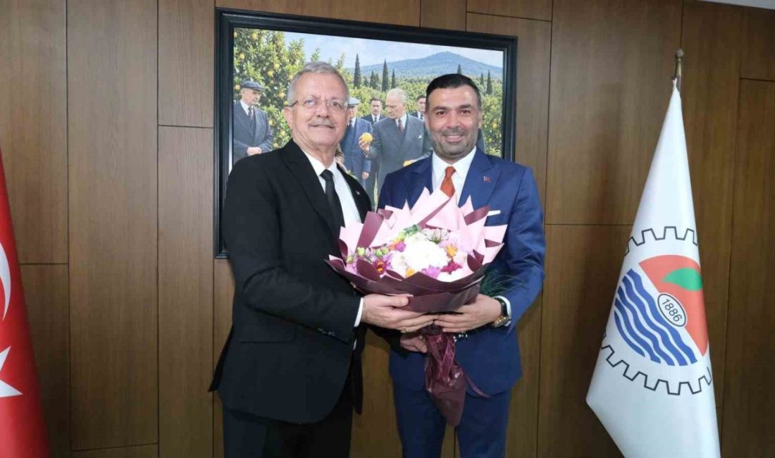 Mersin Organize Sanayi Bölgesi (OSB) Başkanı Sabri Tekli ve beraberindeki
