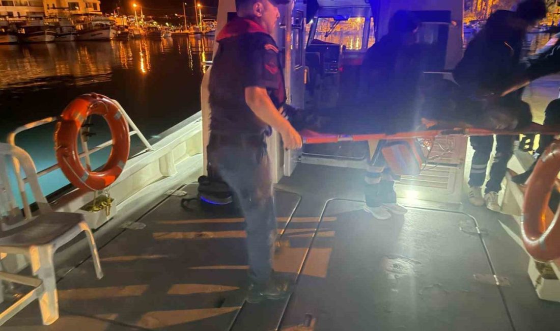 Muğla’nın Datça ilçesi açıklarında seyreden ticari gemide rahatsızlanan vatandaş için