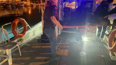 Muğla’nın Datça ilçesi açıklarında seyreden ticari gemide rahatsızlanan vatandaş için