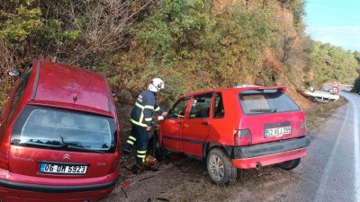 Tokat-Niksar kara yolunda aynı mevkide meydana gelen iki ayrı trafik