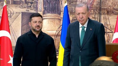 Ukrayna Devlet Başkanı Volodimir Zelenskiy, Cumhurbaşkanı Recep Tayyip Erdoğan ile