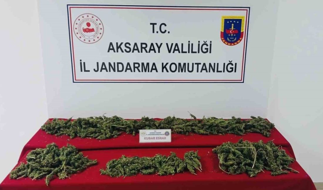 Aksaray’da jandarma ekiplerinin uyuşturucu tacirlerine yönelik gerçekleştirdiği operasyonlarda çeşitli uyuşturucu