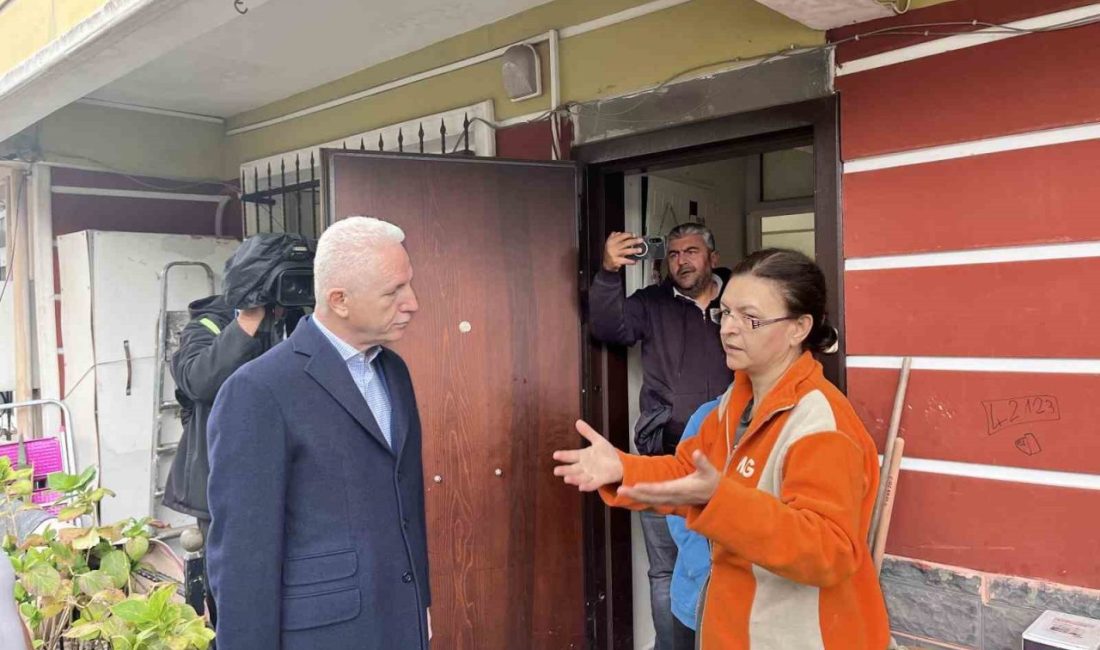 Beykoz’da hasar gören ev ve işyerlerini ziyaret eden İstanbul Valisi
