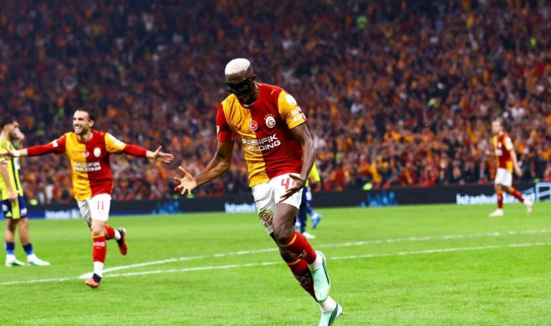 Galatasaray’ın Nijeryalı futbolcusu Victor Osimhen, Fenerbahçe derbisinde attığı 2 golle