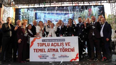 Denizli Büyükşehir Belediyesi’nin Toplu Açılış ve Temel Atma Töreni’ne katılan