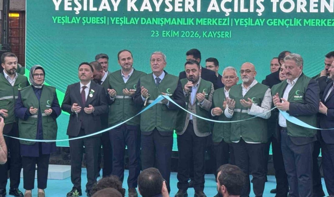 Yeşilay Genel Başkanı Mehmet Dinç, Yeşilay Kayseri Şubesi’nin yeni hizmet