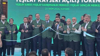 Yeşilay Genel Başkanı Mehmet Dinç, Yeşilay Kayseri Şubesi’nin yeni hizmet