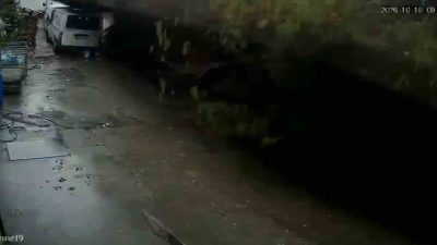 Zonguldak’ta 18 Ekim’de etkili olan yağışların ardından bir istinat duvarının