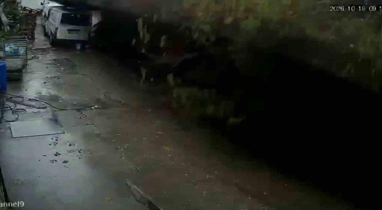 Zonguldak’ta 18 Ekim’de etkili olan yağışların ardından bir istinat duvarının