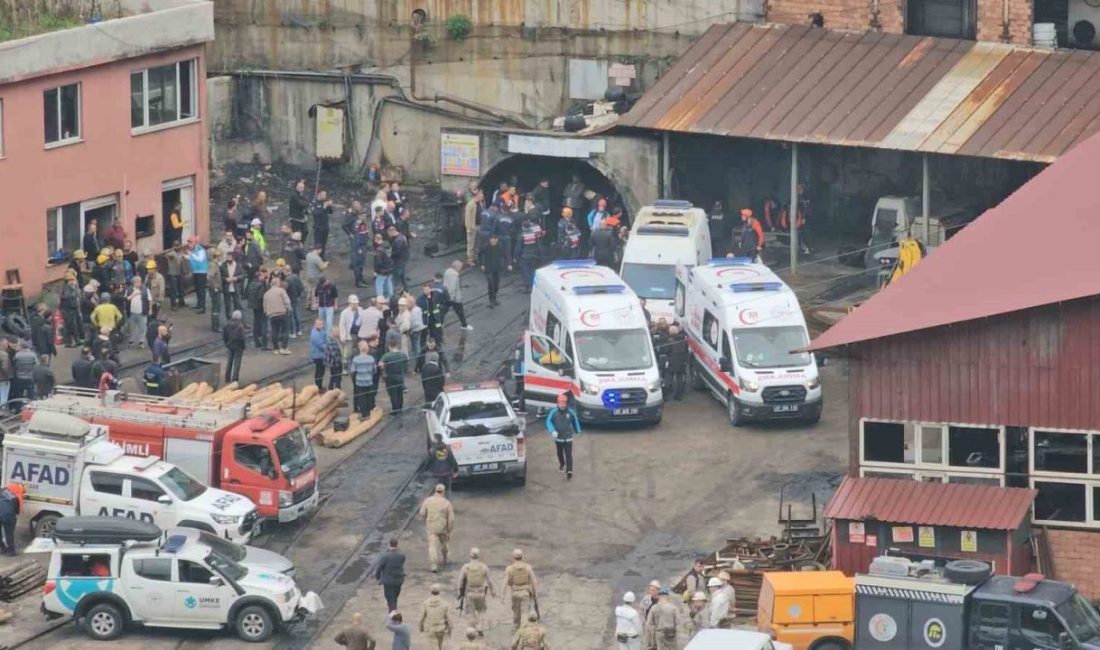 Zonguldak’ın Kilimli ilçesine bağlı Gelik beldesinde özel bir maden ocağında